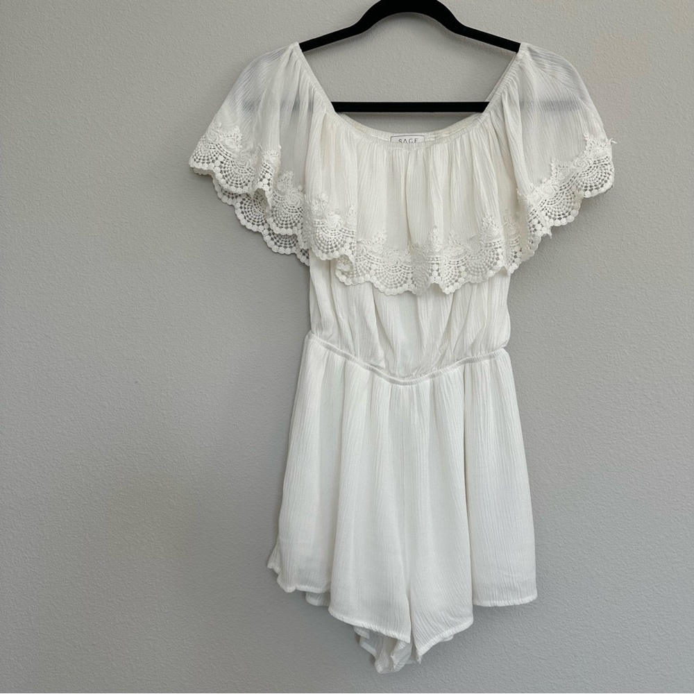 White Romper - Picture 2 of 9